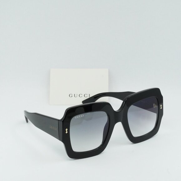 Gucci GG1111S 001 Square Sunglasses - Black/Grey main image 5